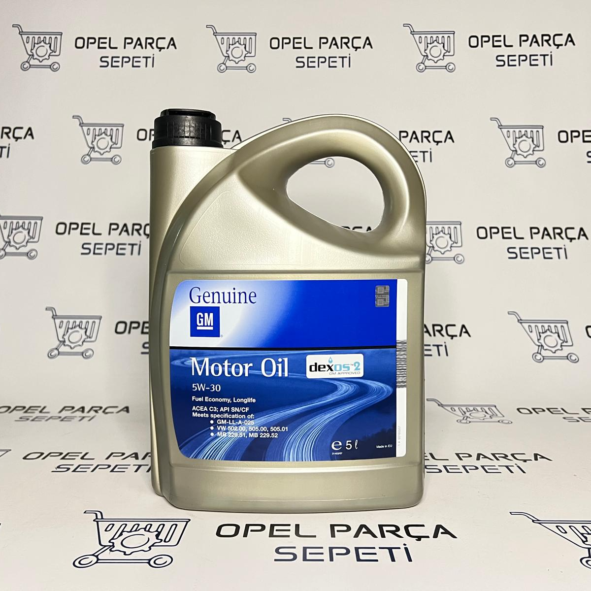 GM 5W30 MOTOR YAĞI 5 LİTRE DEXOS 2